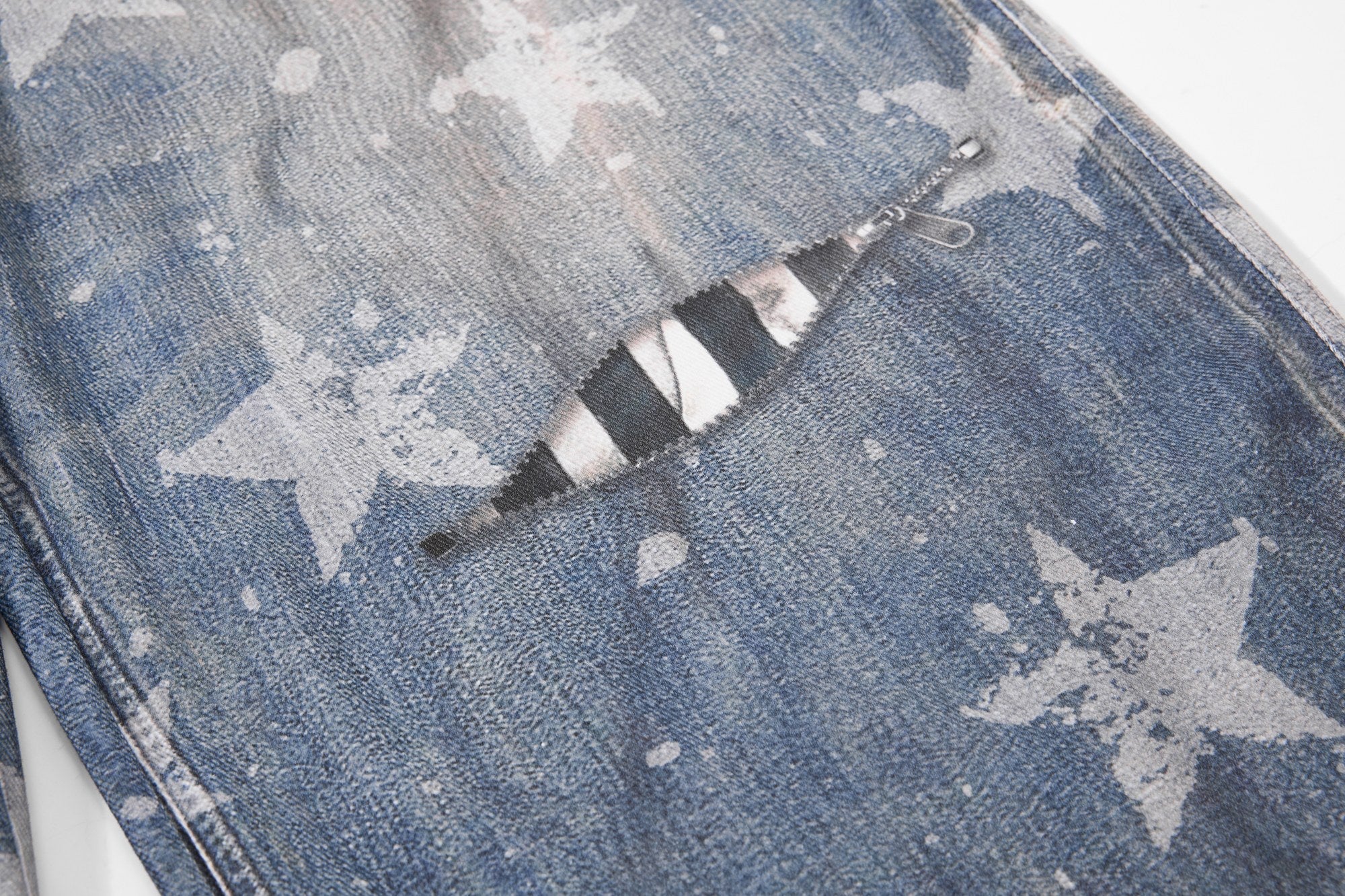 Omirad Layered Star Print Balloon Jeans | Y2K Streetwear