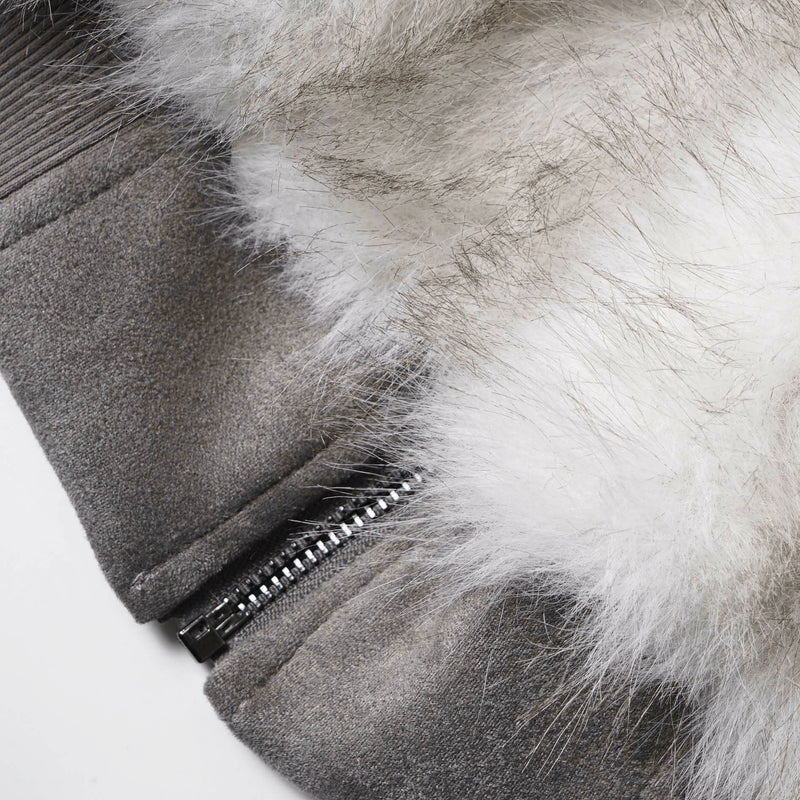 Omirad Reversible Faux Fur Hooded Jacket | Two Looks in One
