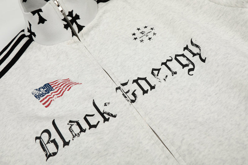 Omirad Black Energy Track Jacket | Streetwear Zip-Up