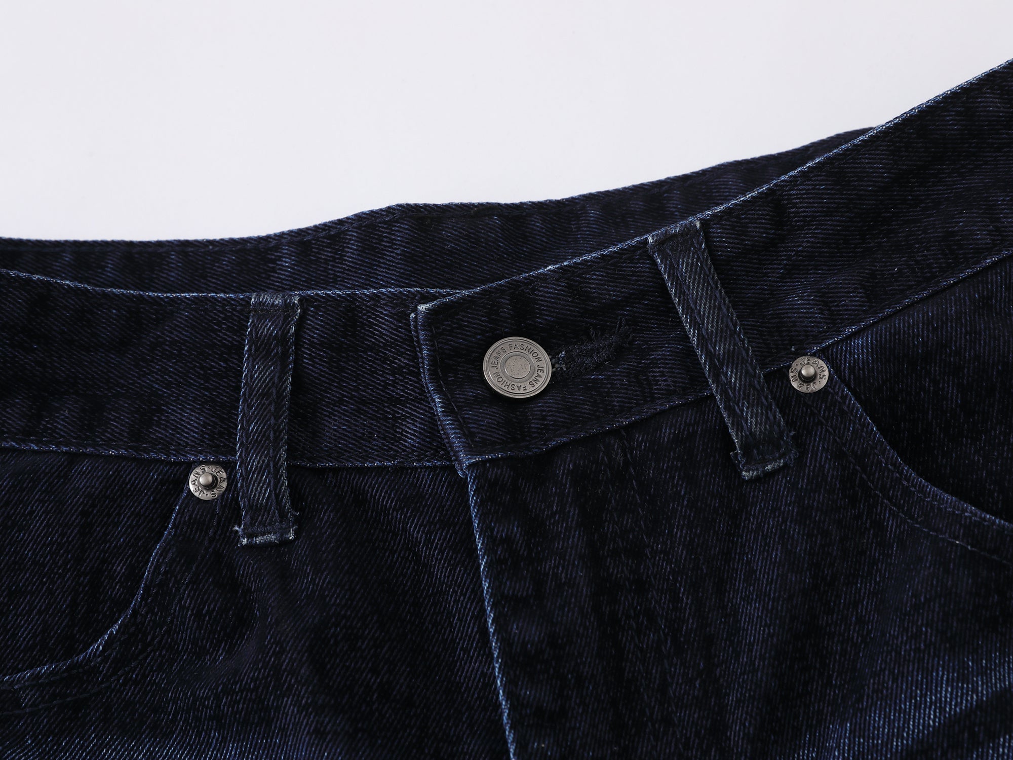 Omirad Faded Indigo Wide-Leg Denim Pants | SEAKOFF