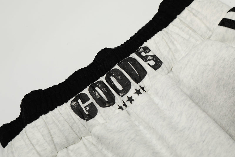 Bold Letter Triple Stripe Track Pants | Oversized Streetwear