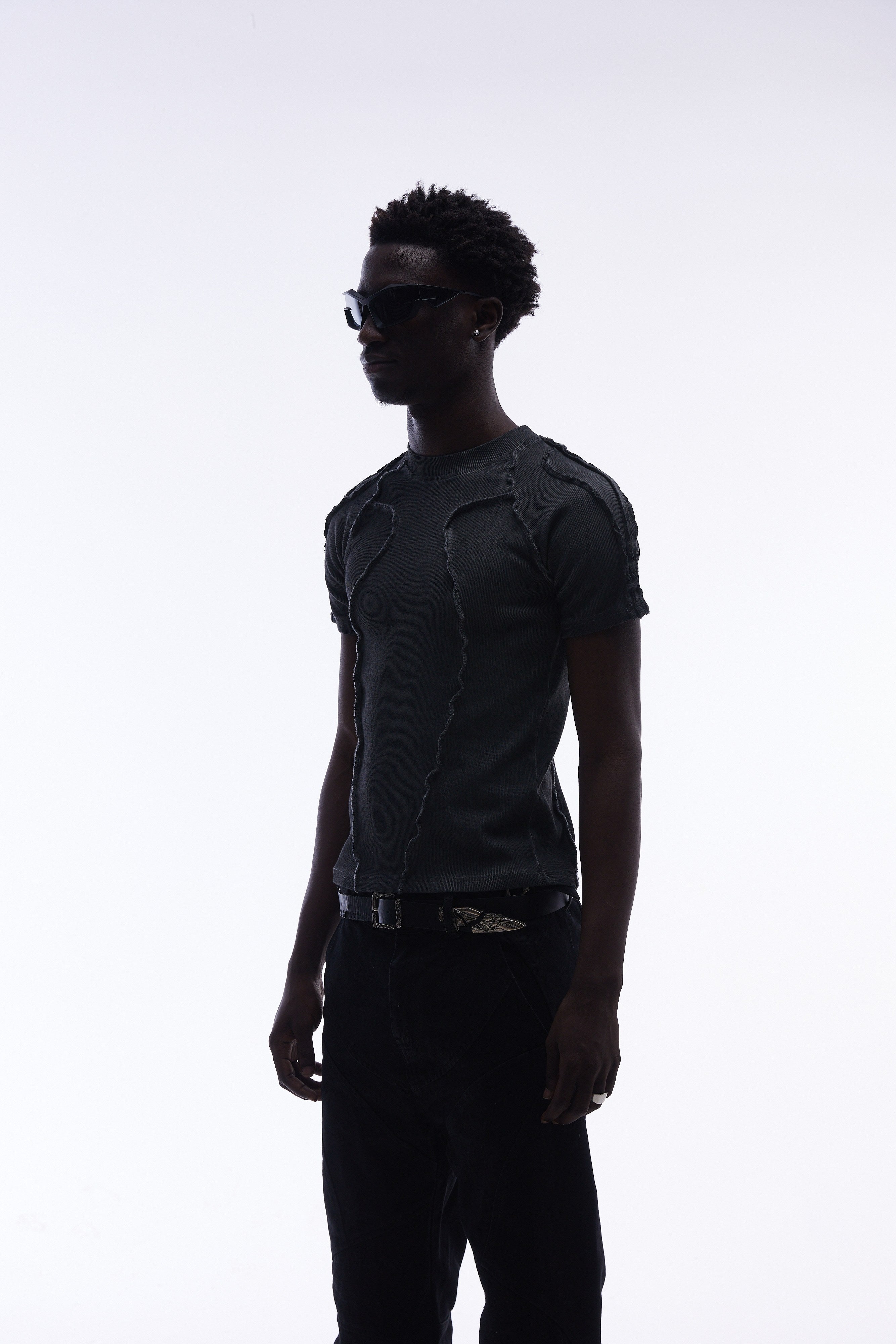 Omirad Raw Seam Compression Tee | Deconstructed Streetwear