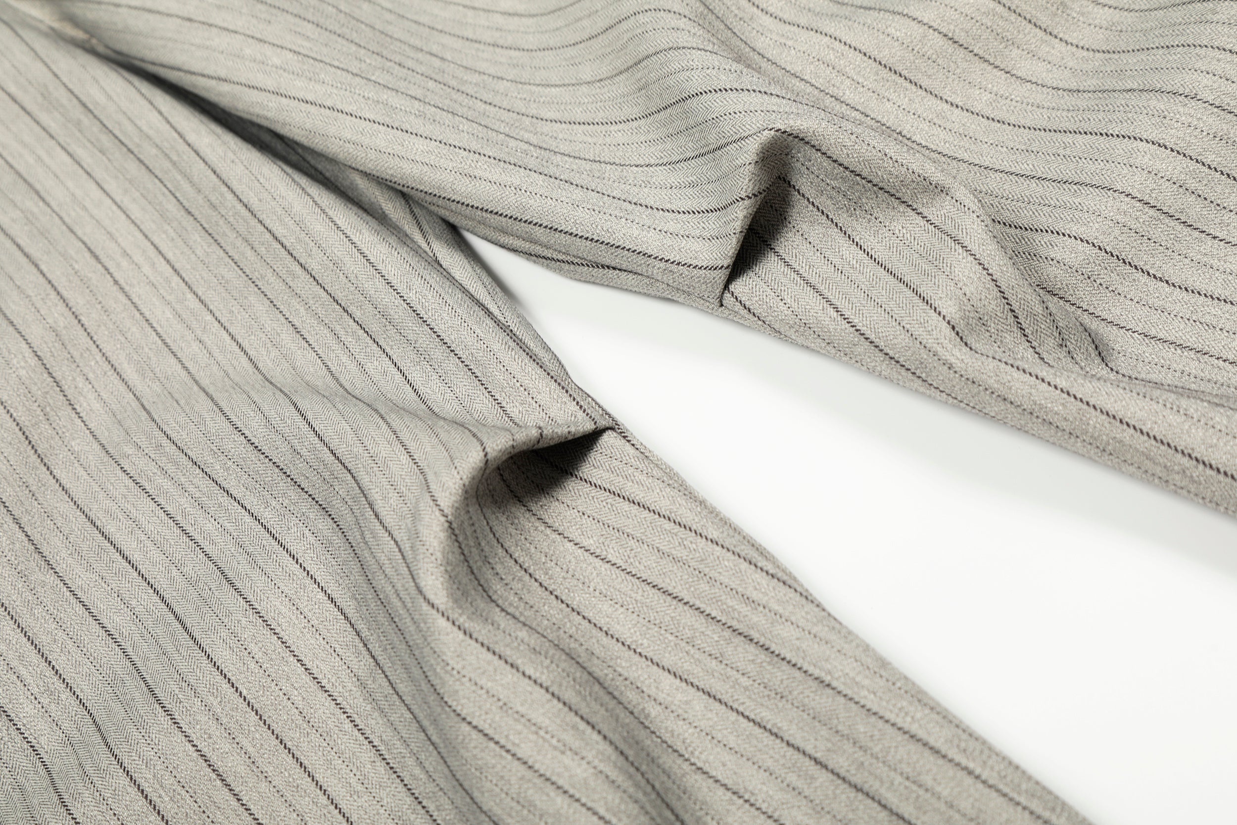 Pinstripe Barrel Leg Trousers | Vintage Wide Leg Pants
