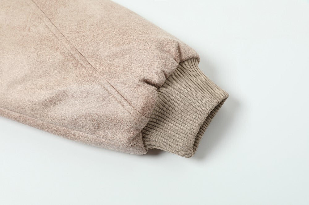 Omirad Plush-Lined Hooded Bomber Jacket | Black