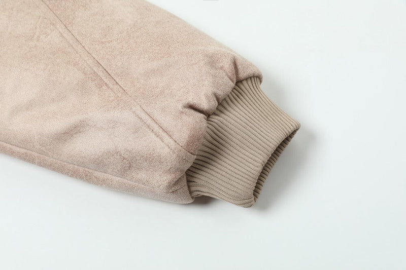 Omirad Plush-Lined Hooded Bomber Jacket | Black