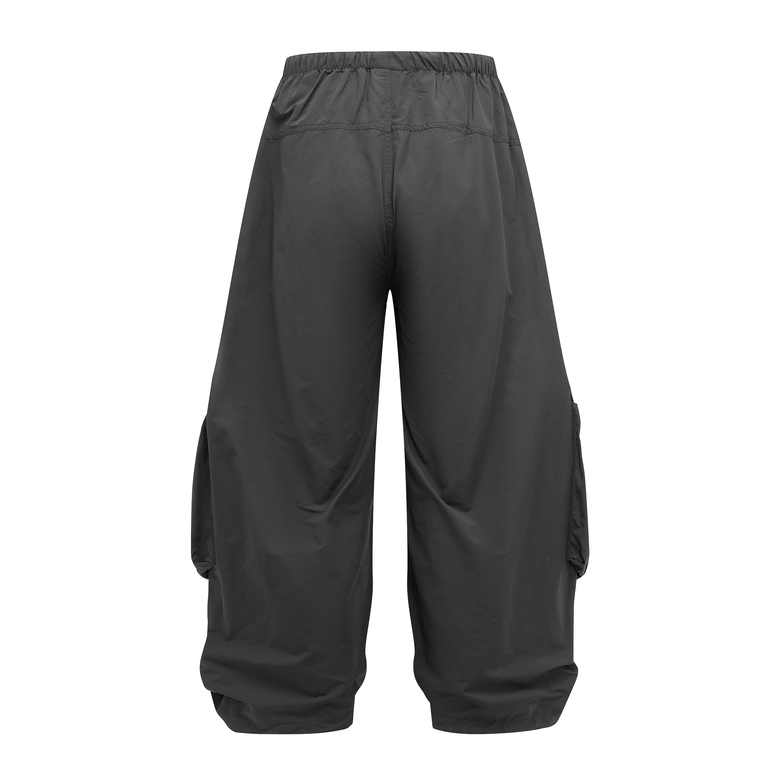 Wide-Leg Utility Cargo Pants | Drawstring Waist & Toggle Hem