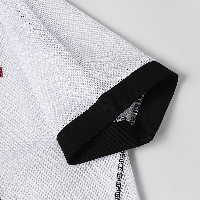 Omirad Mesh Varsity Jersey | Breathable Athletic Street Top