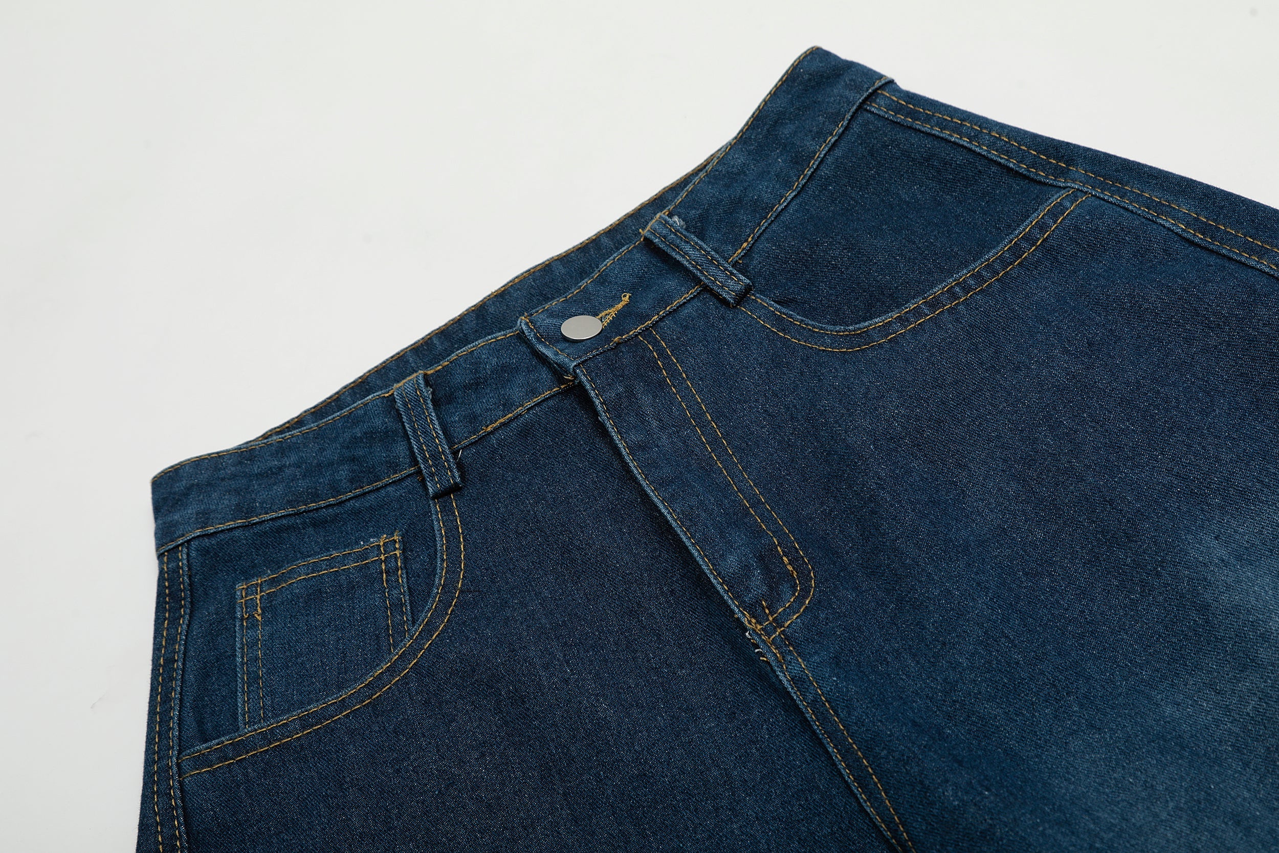 Omirad Stripe Panel Balloon Wide-Leg Denim Pants