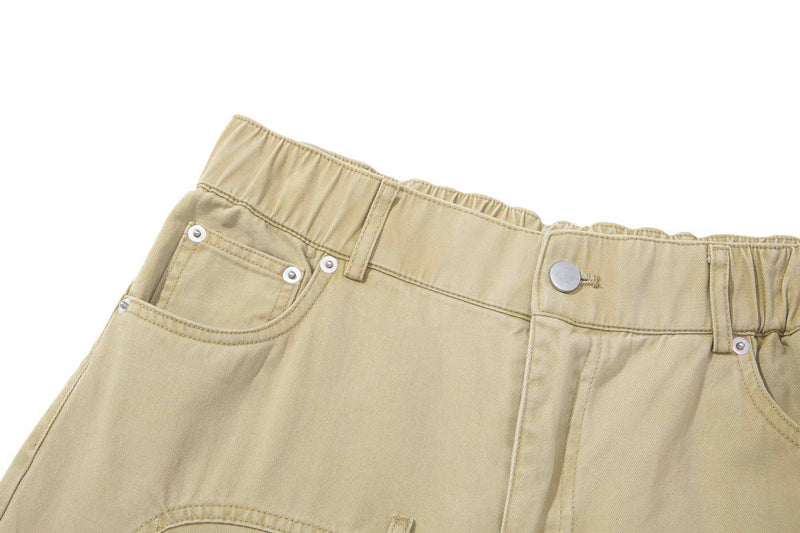 Omirad Vintage Wide-Leg Stacked Barrel Pants | 100% Cotton