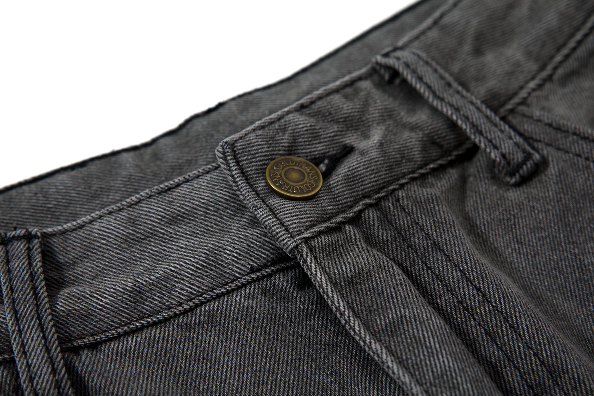 Omirad Washed Frayed Curved Cargo Jeans | Wide-Leg