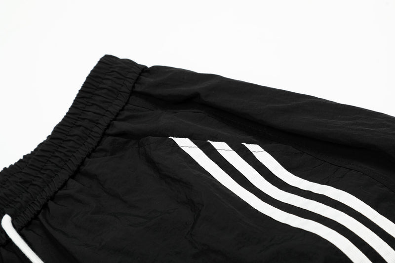 Omirad Nylon Multi-Stripe Wide-Leg Track Pants