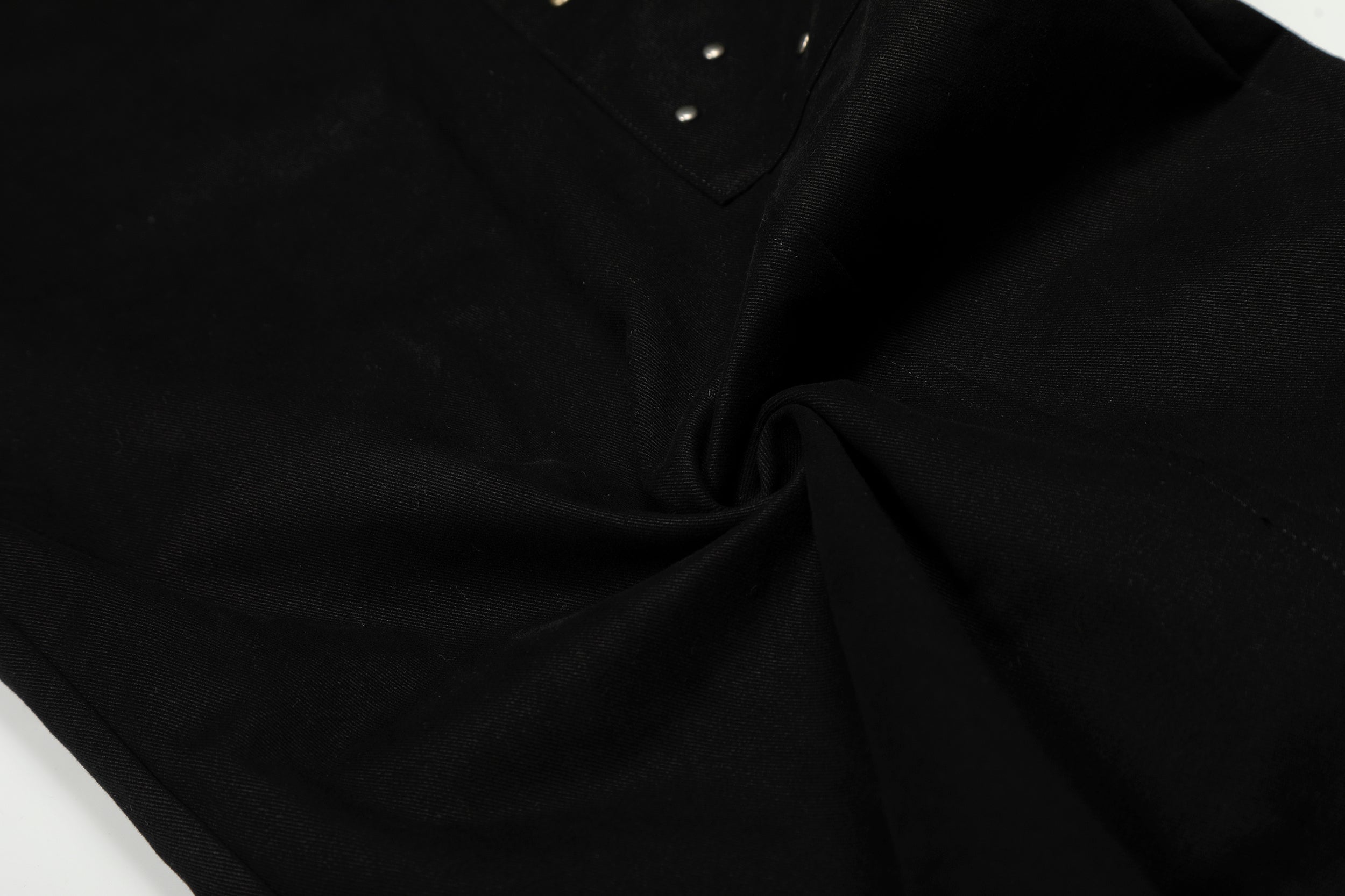 Omirad Studded Cargo Wide-Leg Pants | Street-Luxe Black