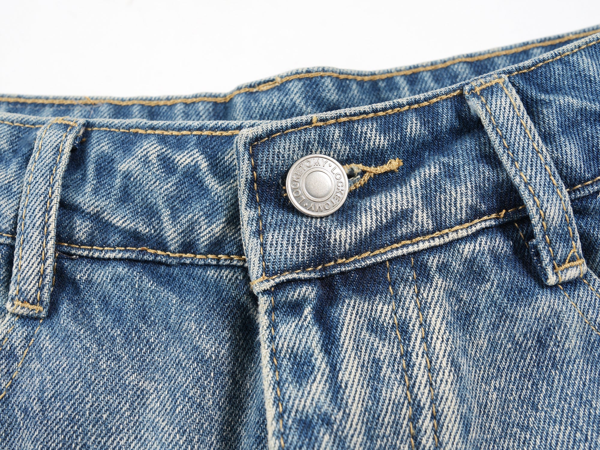 Omirad Faded Wide-Leg Denim Shorts | Vintage Wash Streetwear