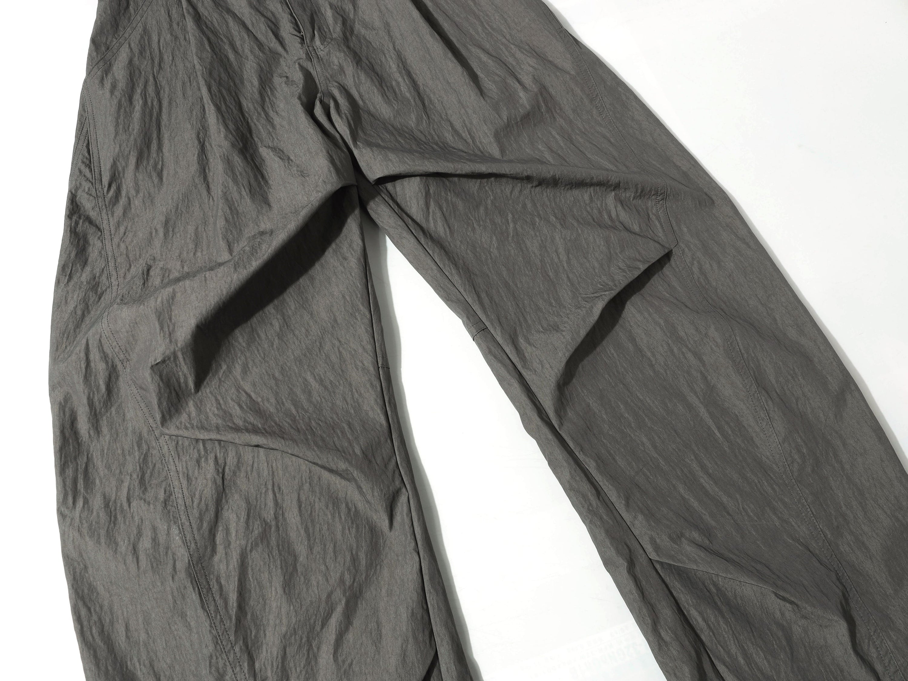 Omirad Crinkled Wide-Leg Nylon-Cotton Trousers | SEAKOFF