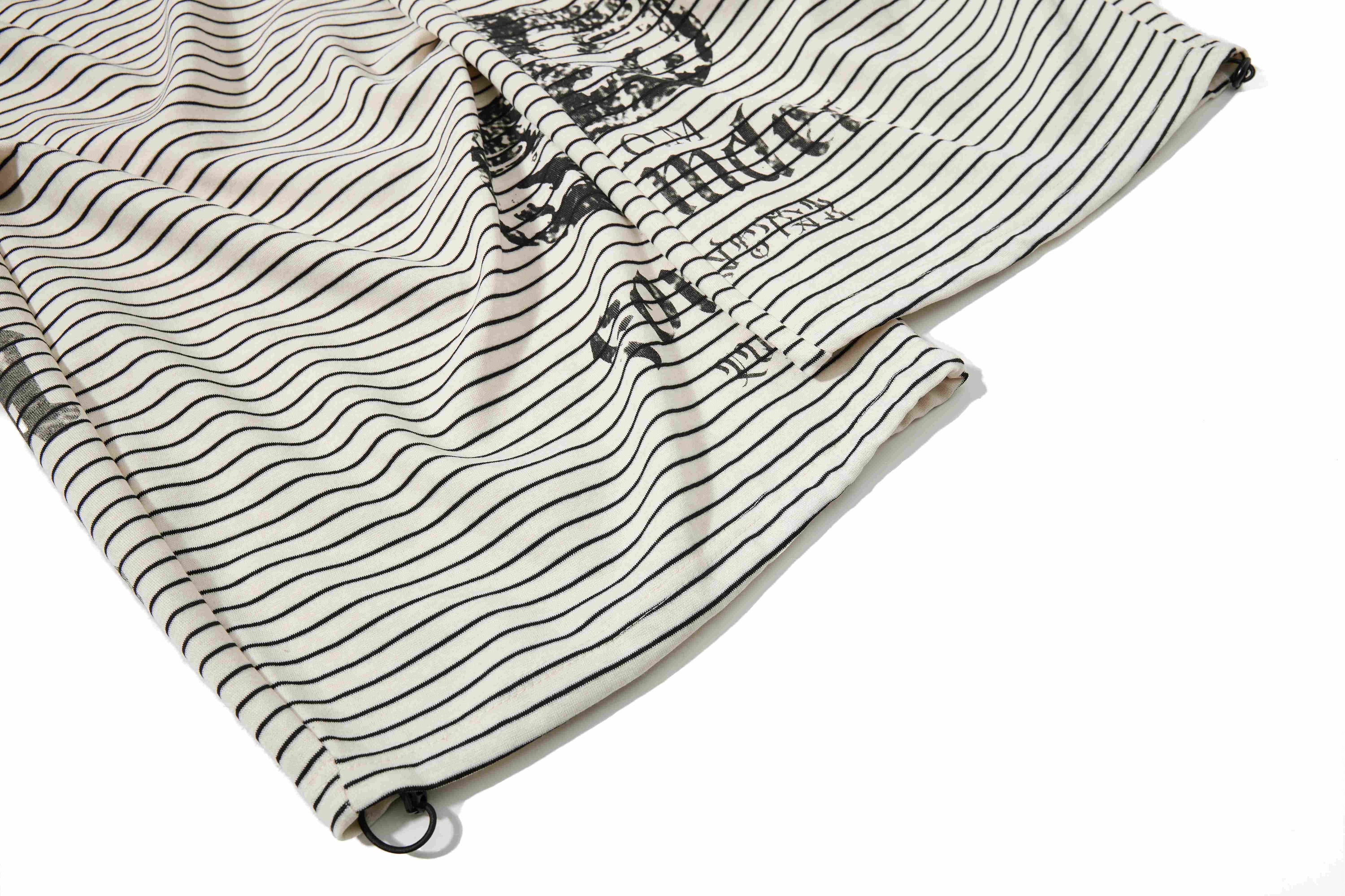 Striped Gothic Draped Wide-Leg Pants | Free Spirit Print