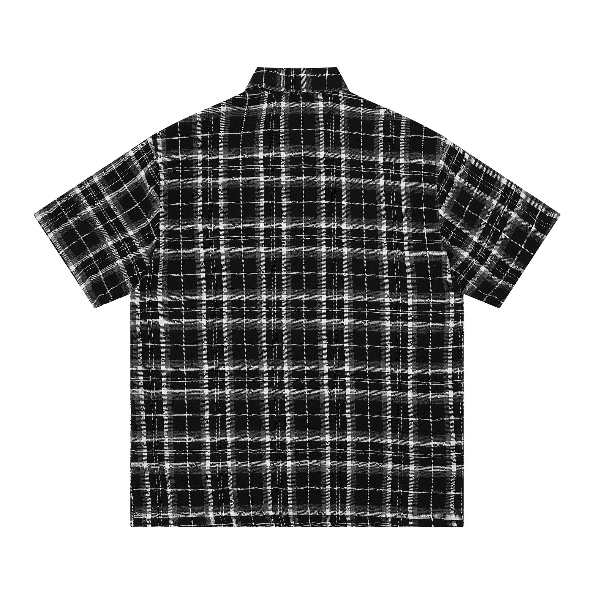 Omirad Burn The Script Graphic Plaid Shirt | Streetwear