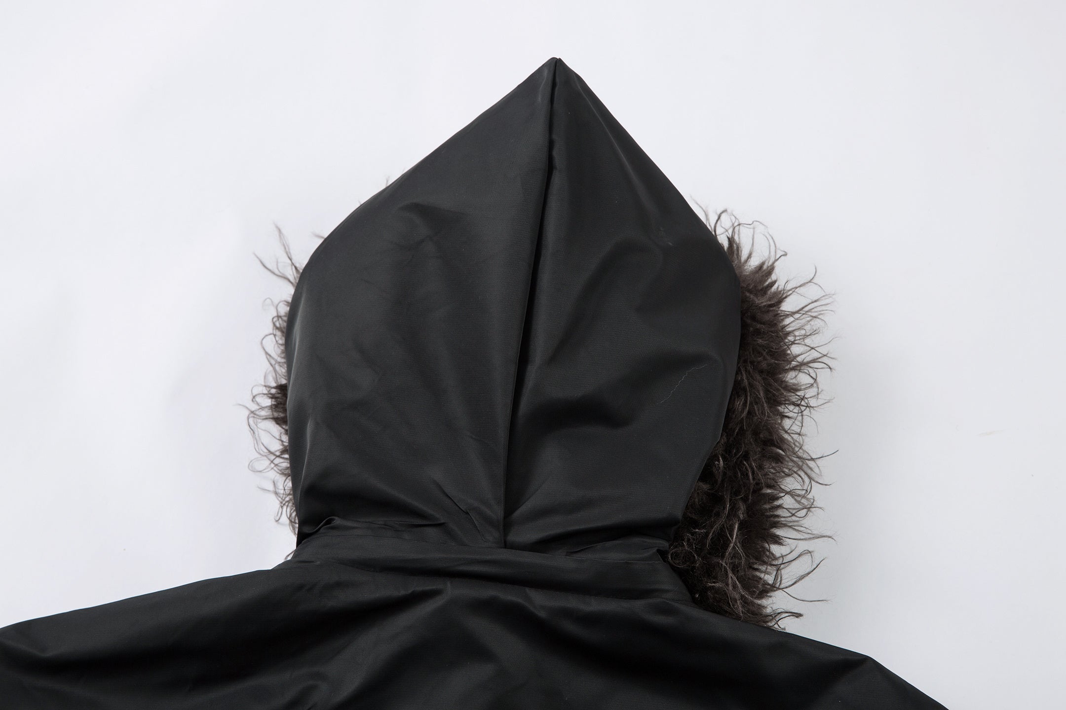 Omirad Toggle-Lock Faux Fur Hood Bomber Jacket | Black