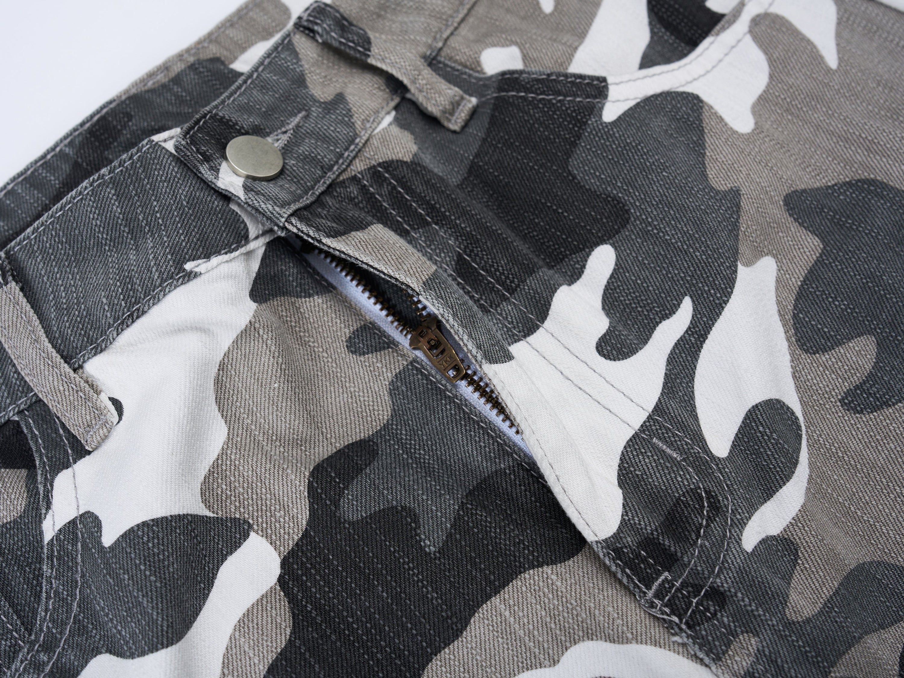Omirad Camo Wide-Leg Patchwork Jeans | Oversized Balloon Fit