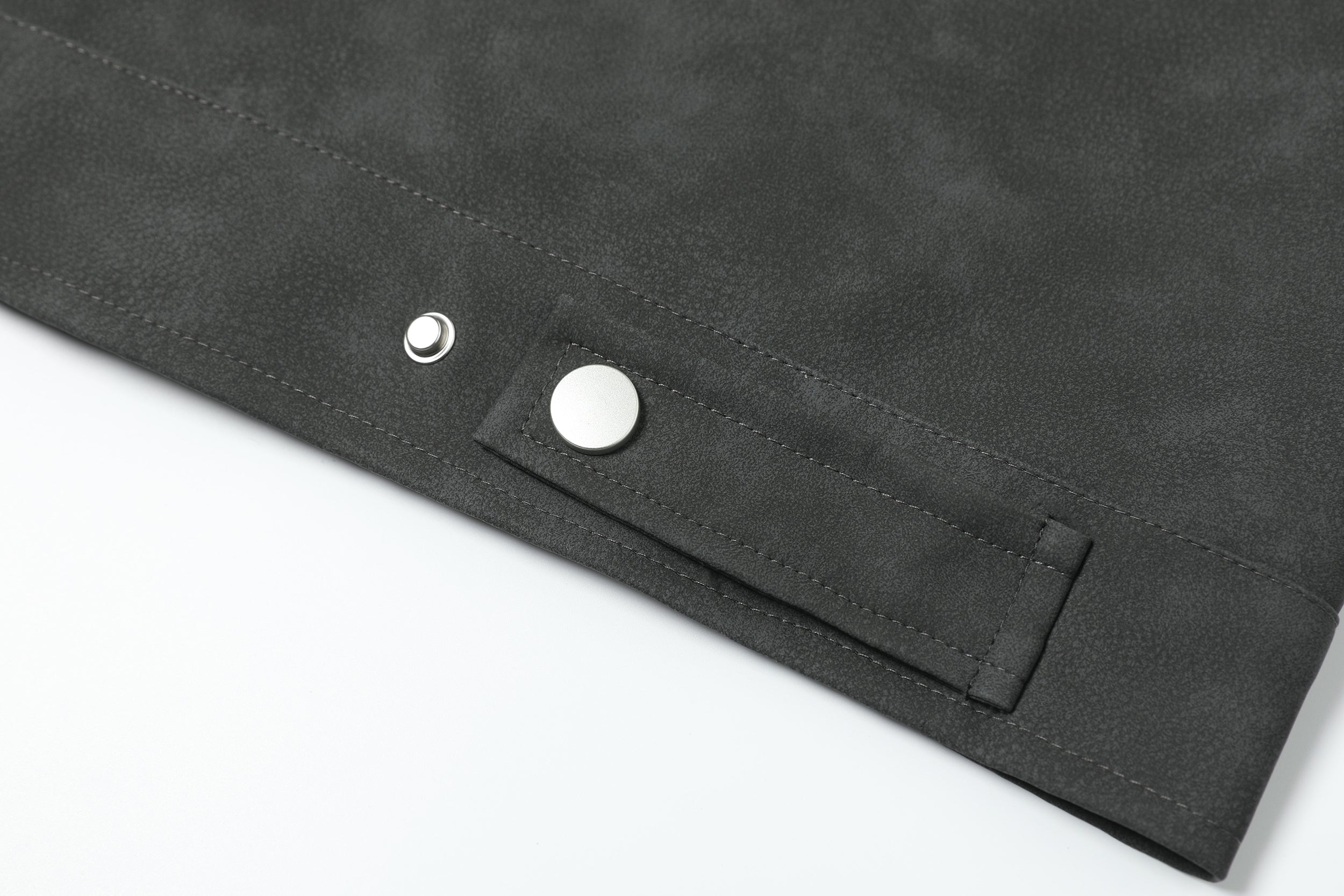 Stand Collar PU Zip Jacket | Minimal Street Style