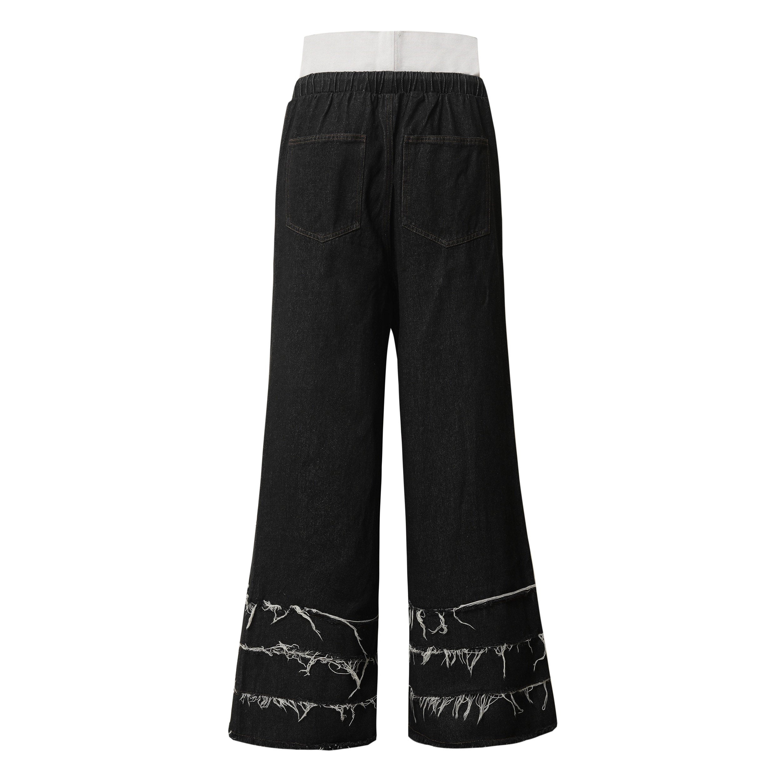 Distressed Wide-Leg Camo Sweatpants | ACC Ruements