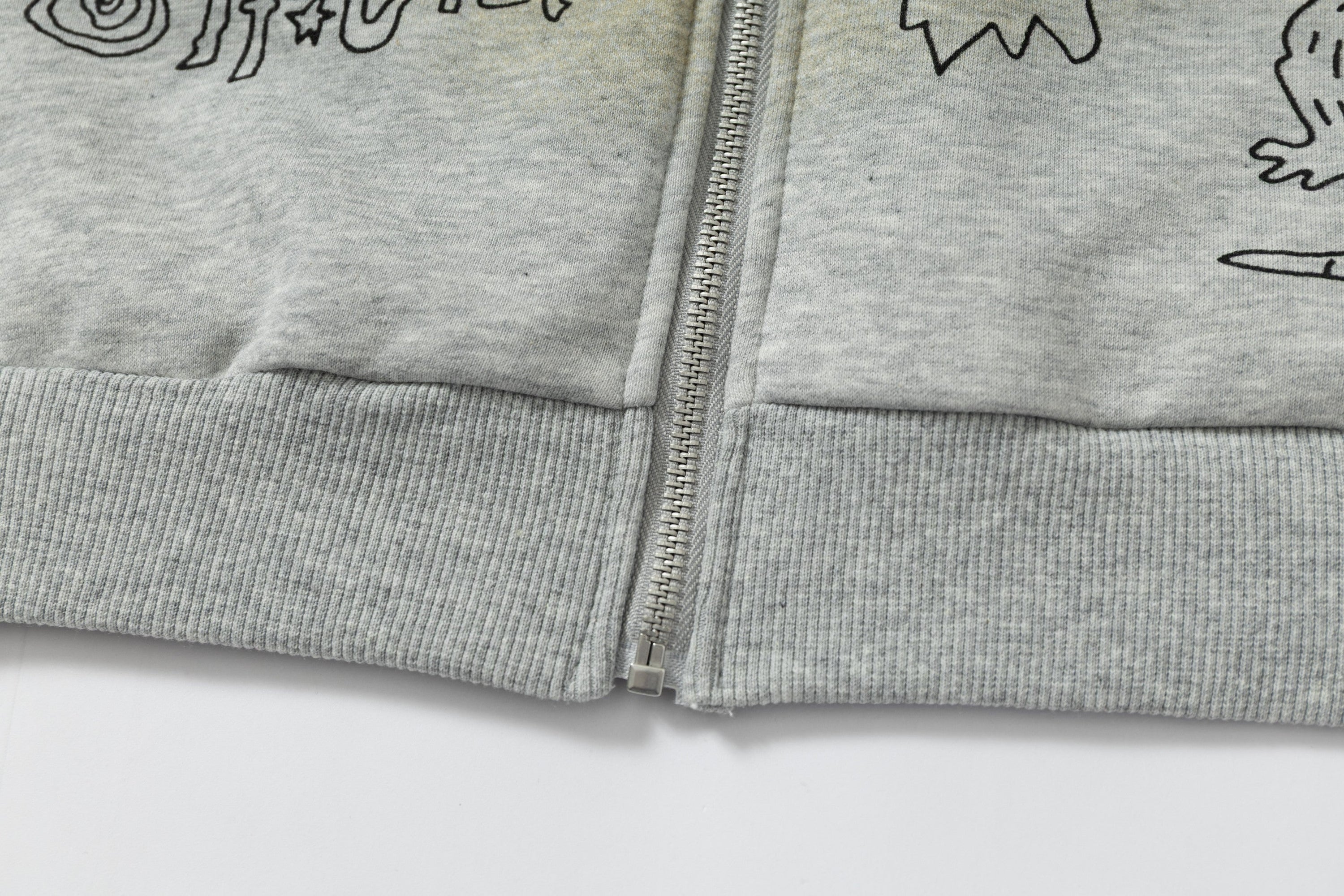 Omirad Doodle Graphic Zip Hoodie | Streetwear Statement