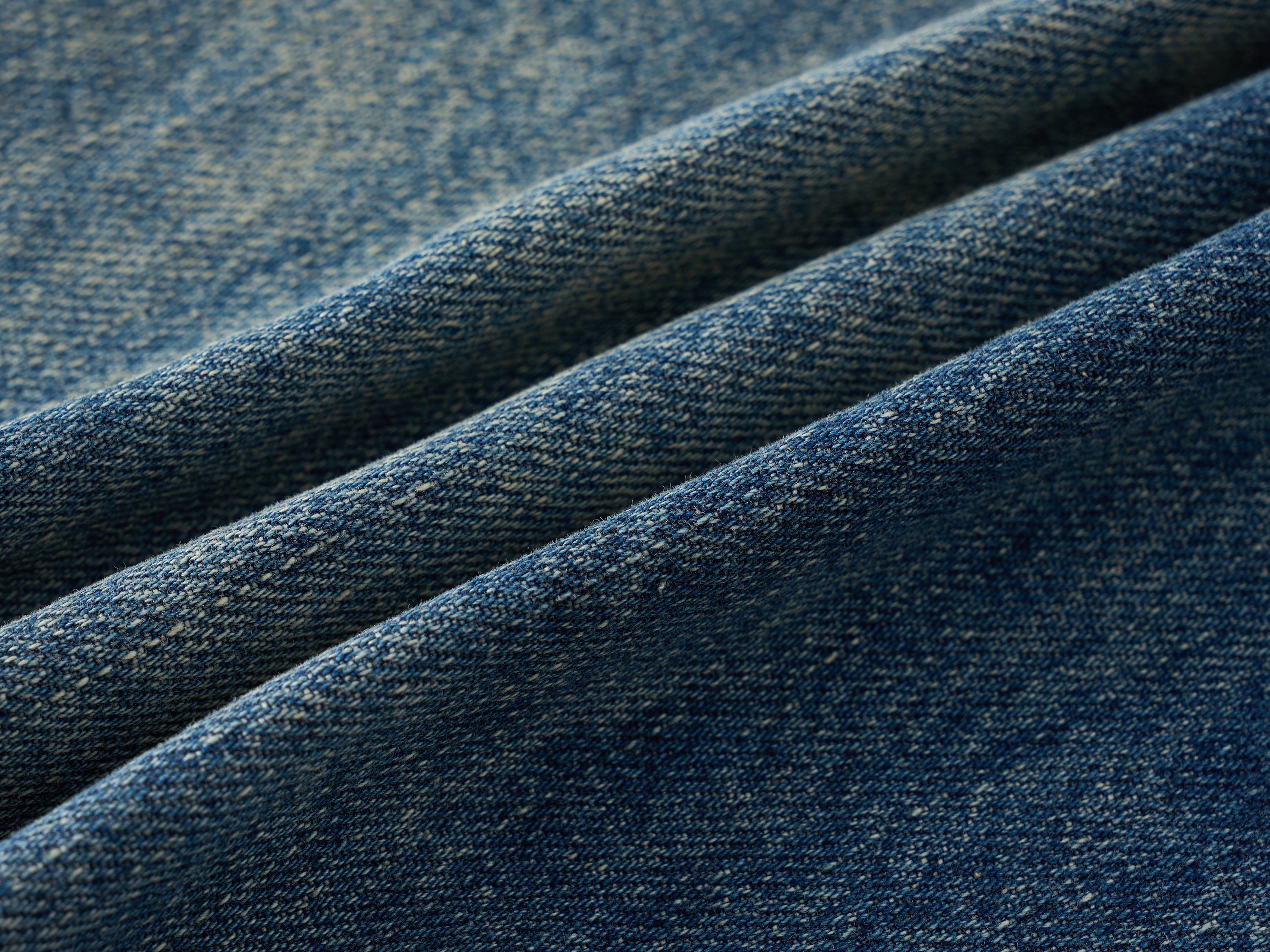 Wave-Fade Balloon Wide-Leg Jeans | Vintage Washed Denim