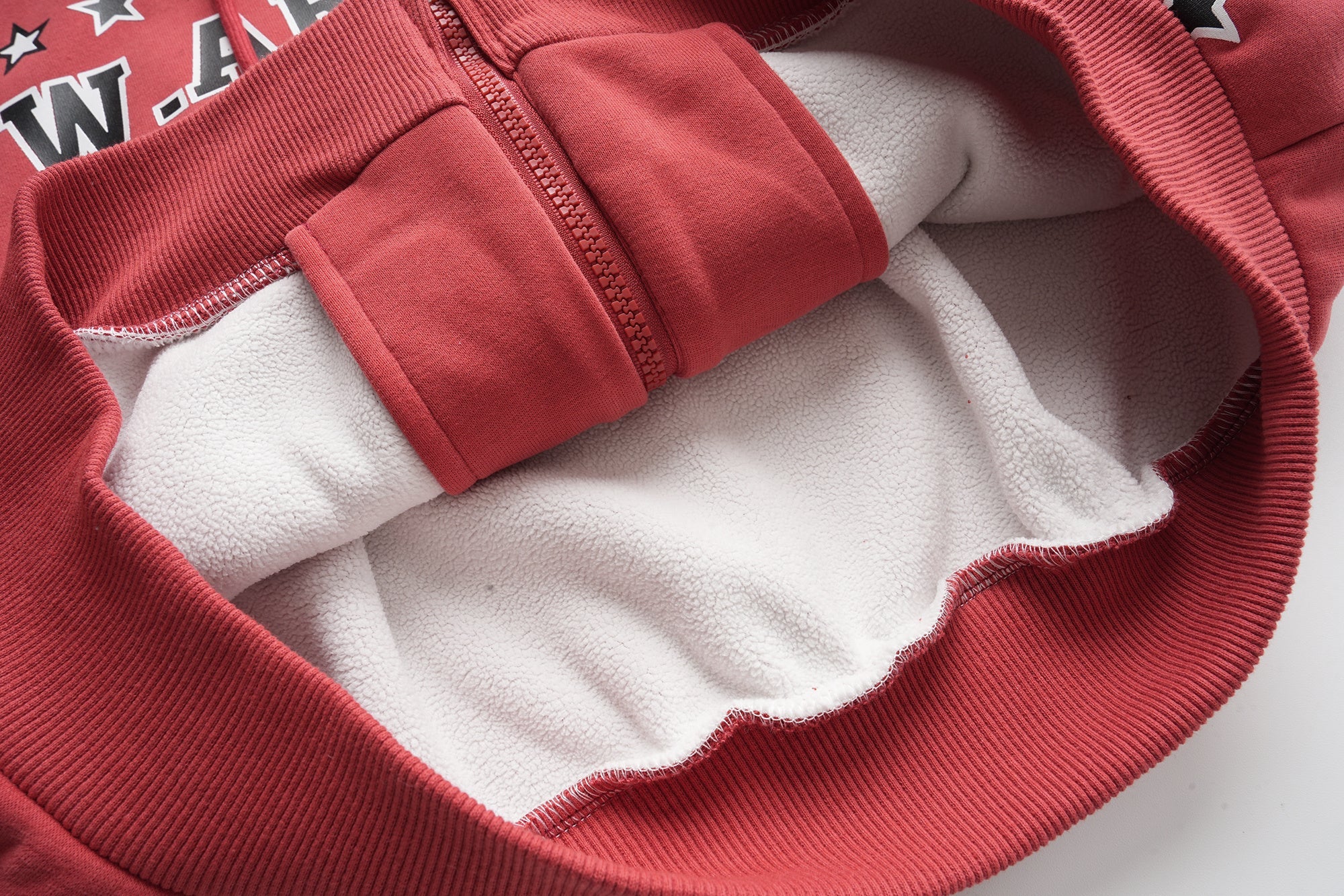 Mershier Retro Varsity Zip Hoodie | Star Print Streetwear