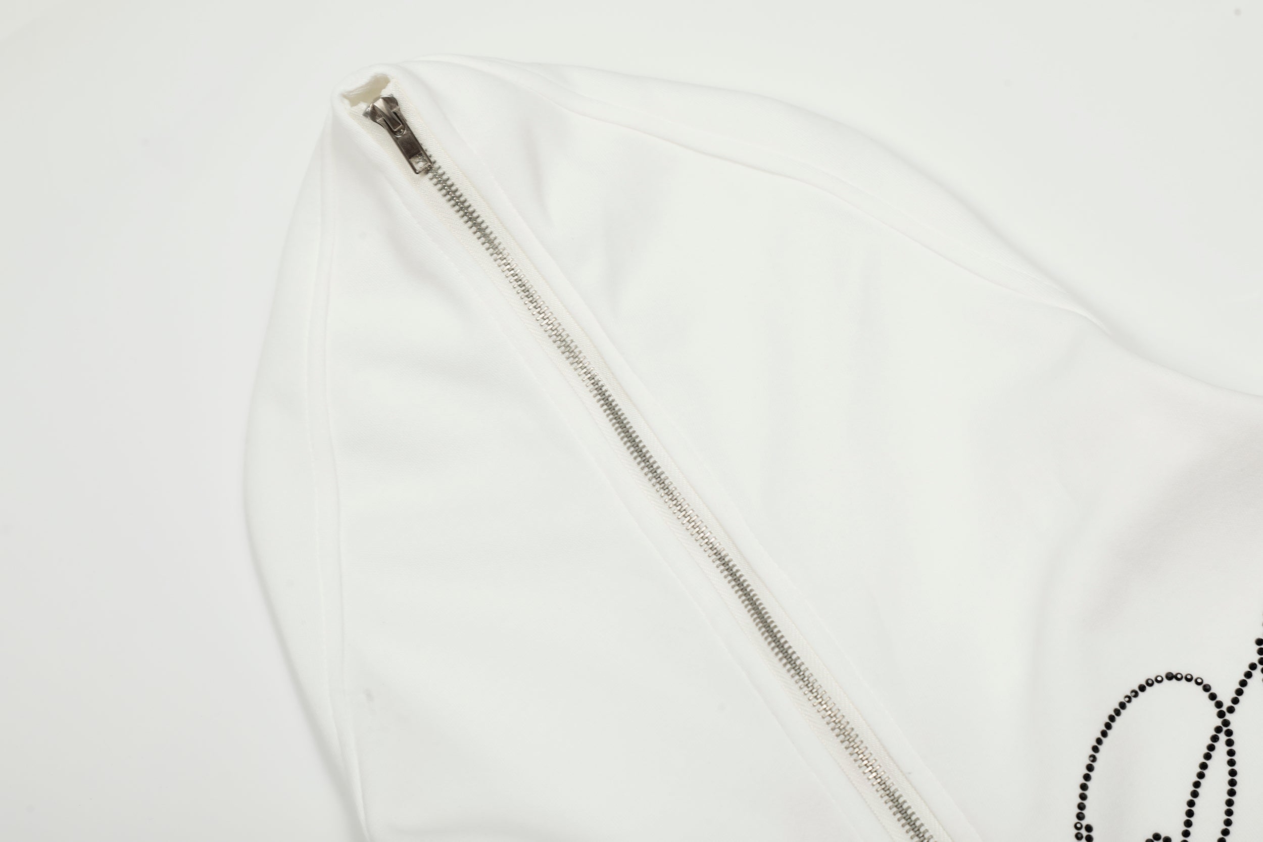 Menshier Punk-Script Zip Hoodie | Varsity Streetwear