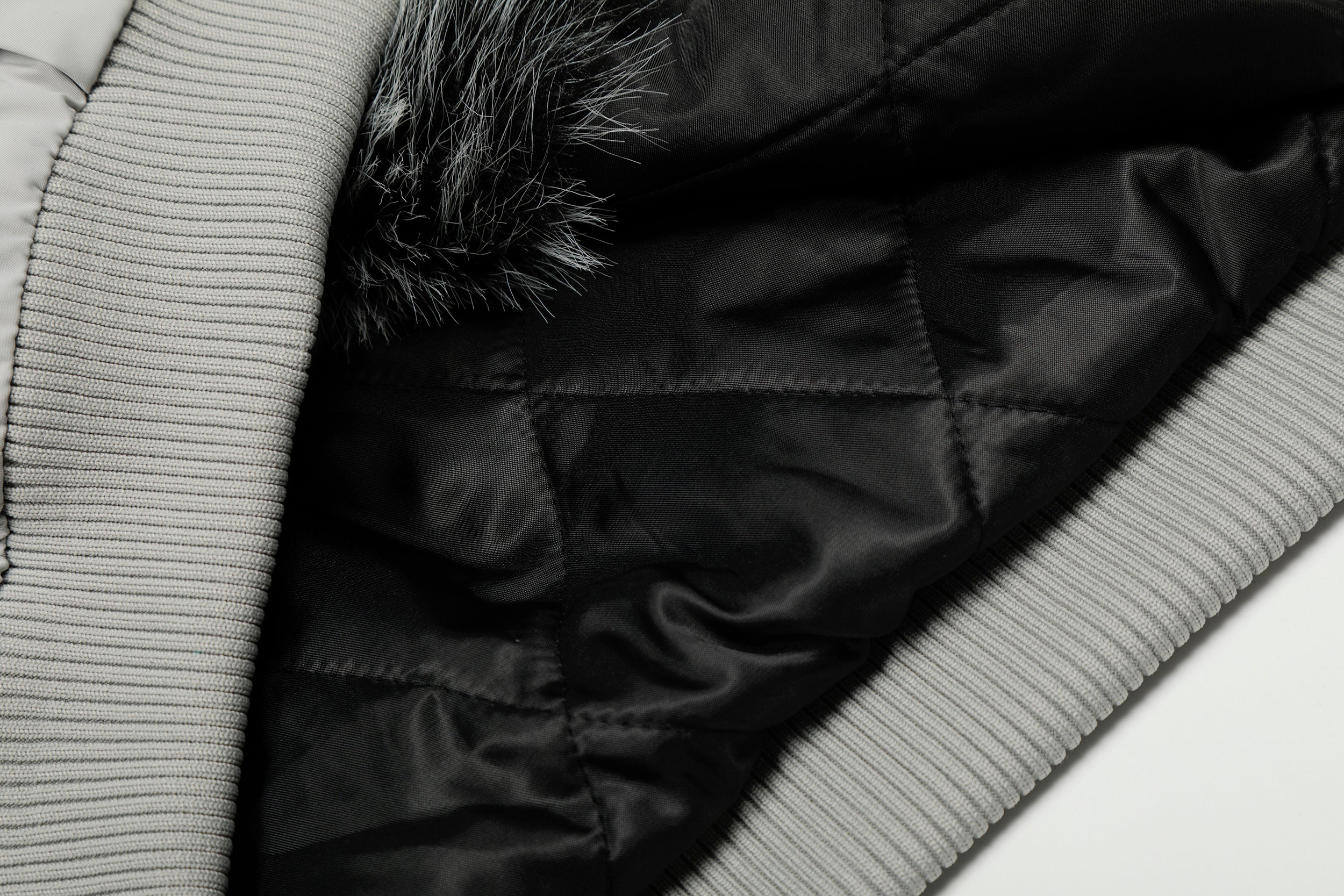 Faux Fur Hood Utility Bomber Jacket | Omirad