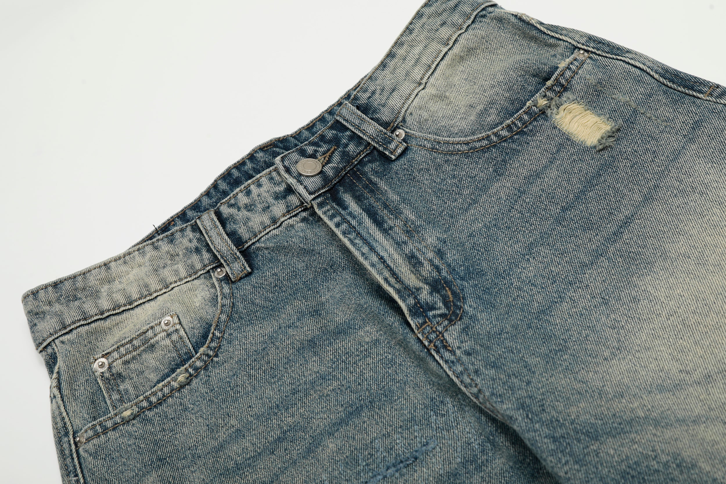 Omirad Vintage Fade Wide-Leg Jeans | Oversized Streetwear Denim