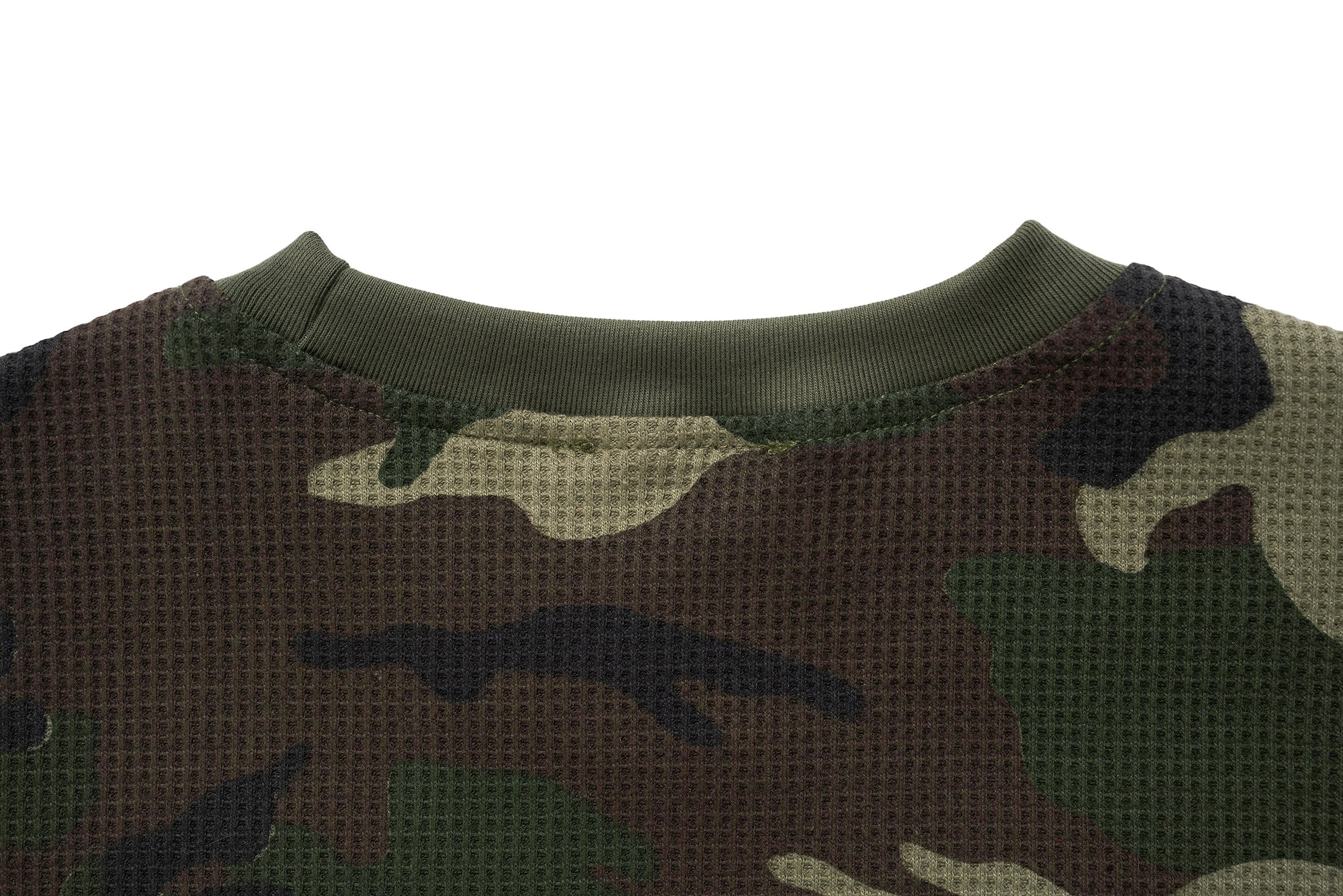 Camo Text Graphic Long Sleeve Sweatshirt | Streetwear
