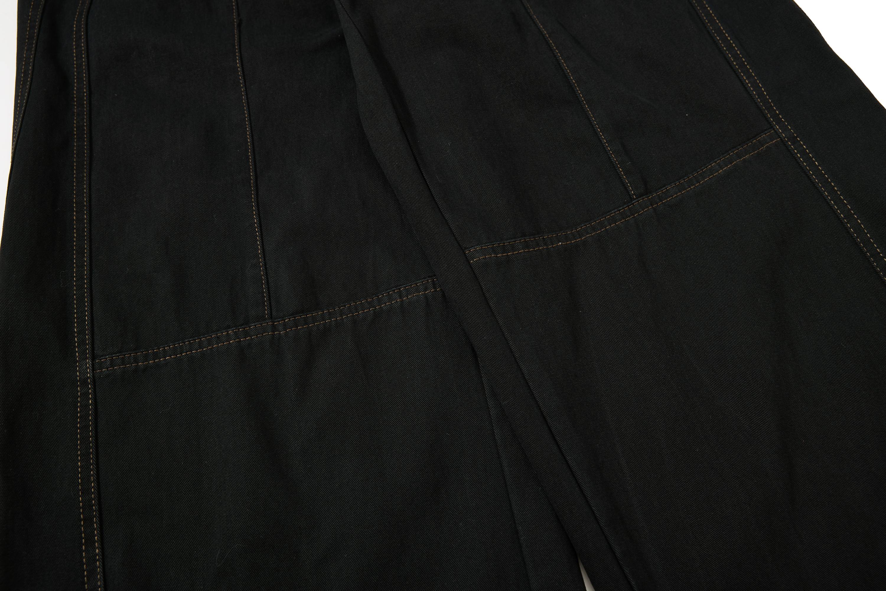 Military Rope Wide-Leg Pants | 100% Cotton Streetwear