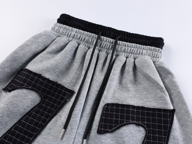 Omirad 77 Patchwork Wide-Leg Sweatpants | Streetwear