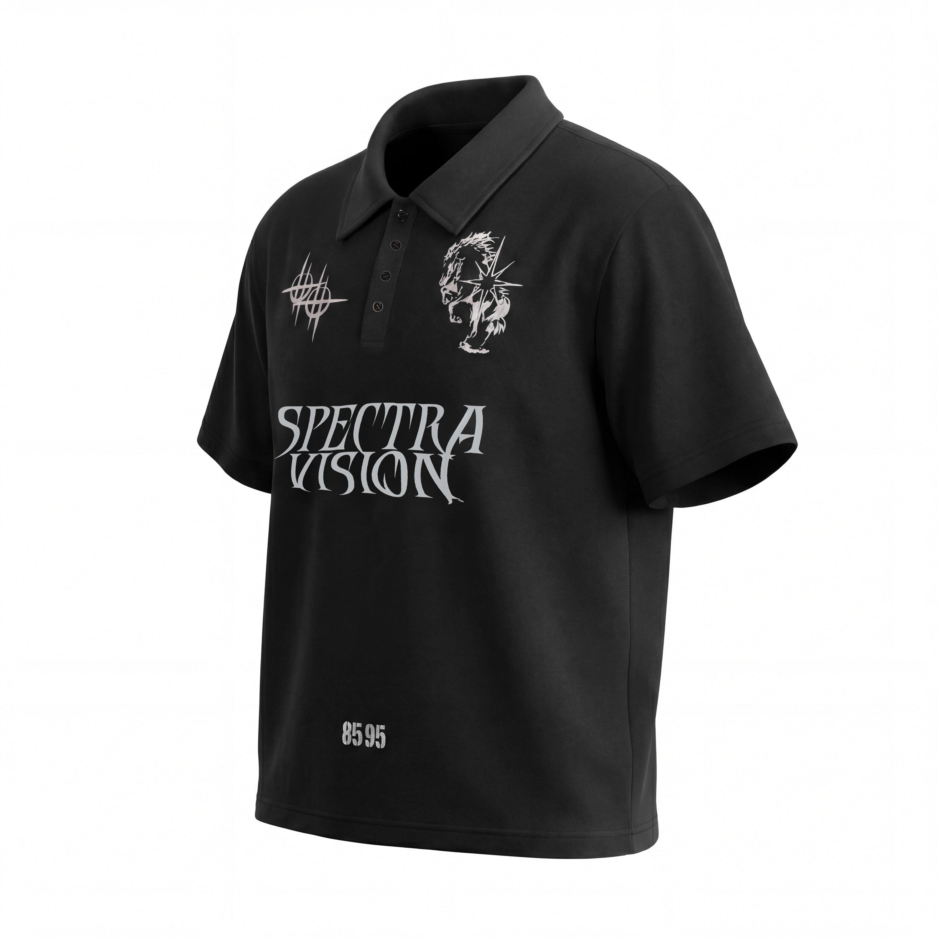 Omirad Spectra Vision Graphic Polo Tee | Street Style Cotton