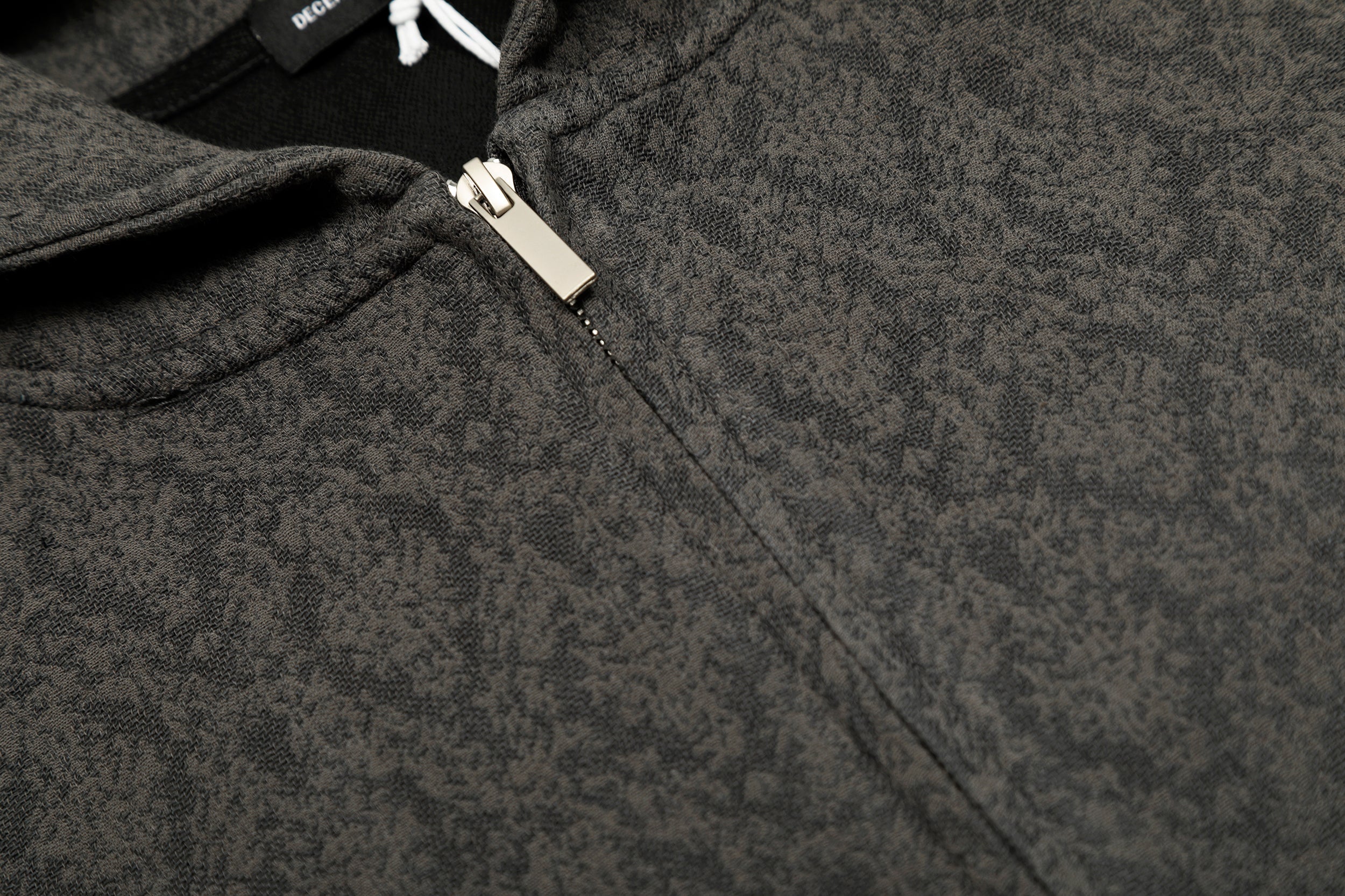 Omirad All-Over Patterned Zip-Up Hoodie | Streetwear