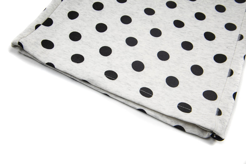Battle Kid Polka Dot Wide-Leg Cargo Pants with Charms