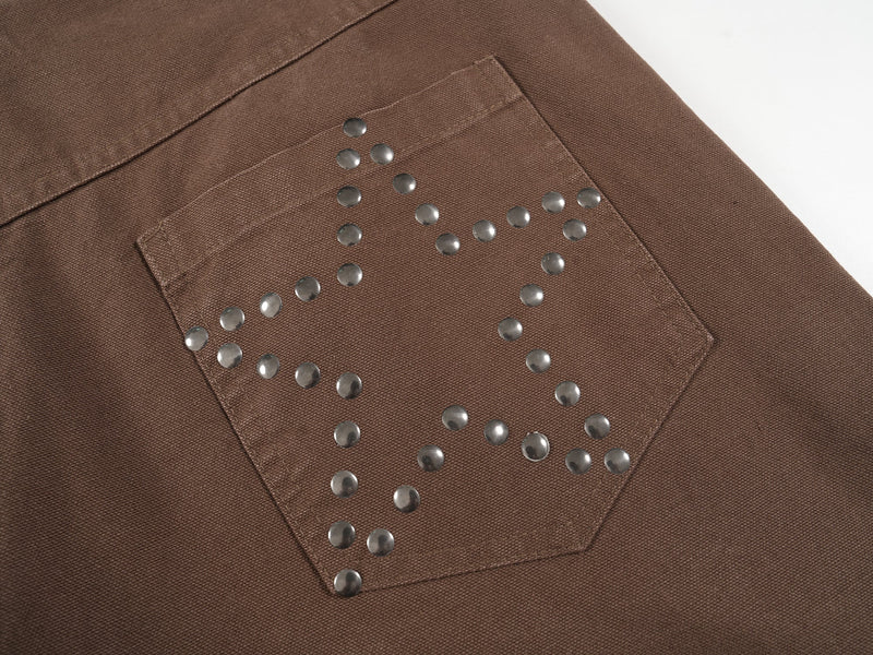Wide-Leg Jeans with Rhinestone Star Back Pockets | SEAKOFF