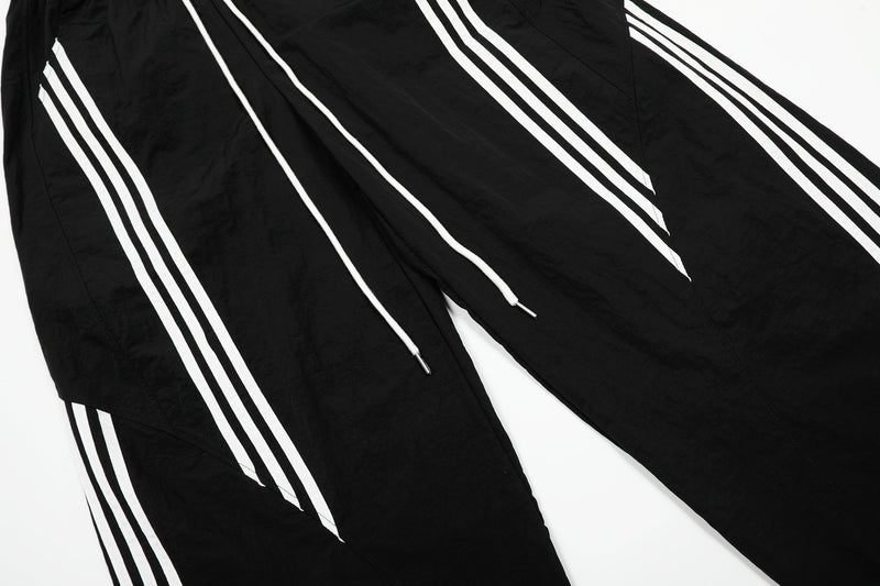 Omirad Nylon Multi-Stripe Wide-Leg Track Pants