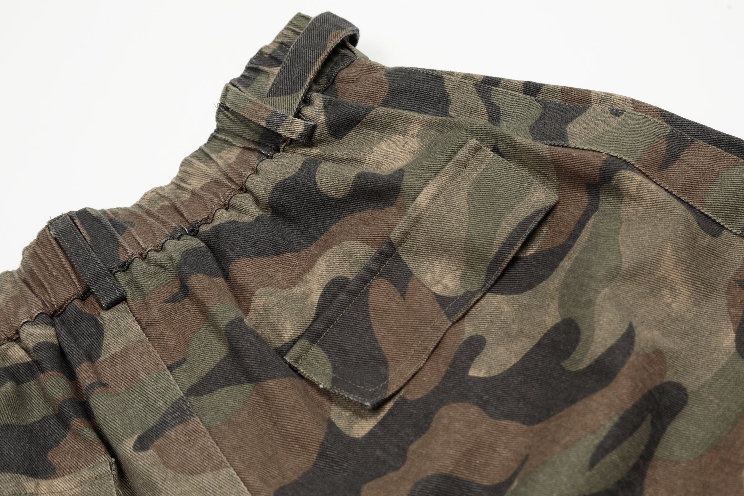 Men's Camo Cargo Shorts | Elastic Waist Utility Shorts