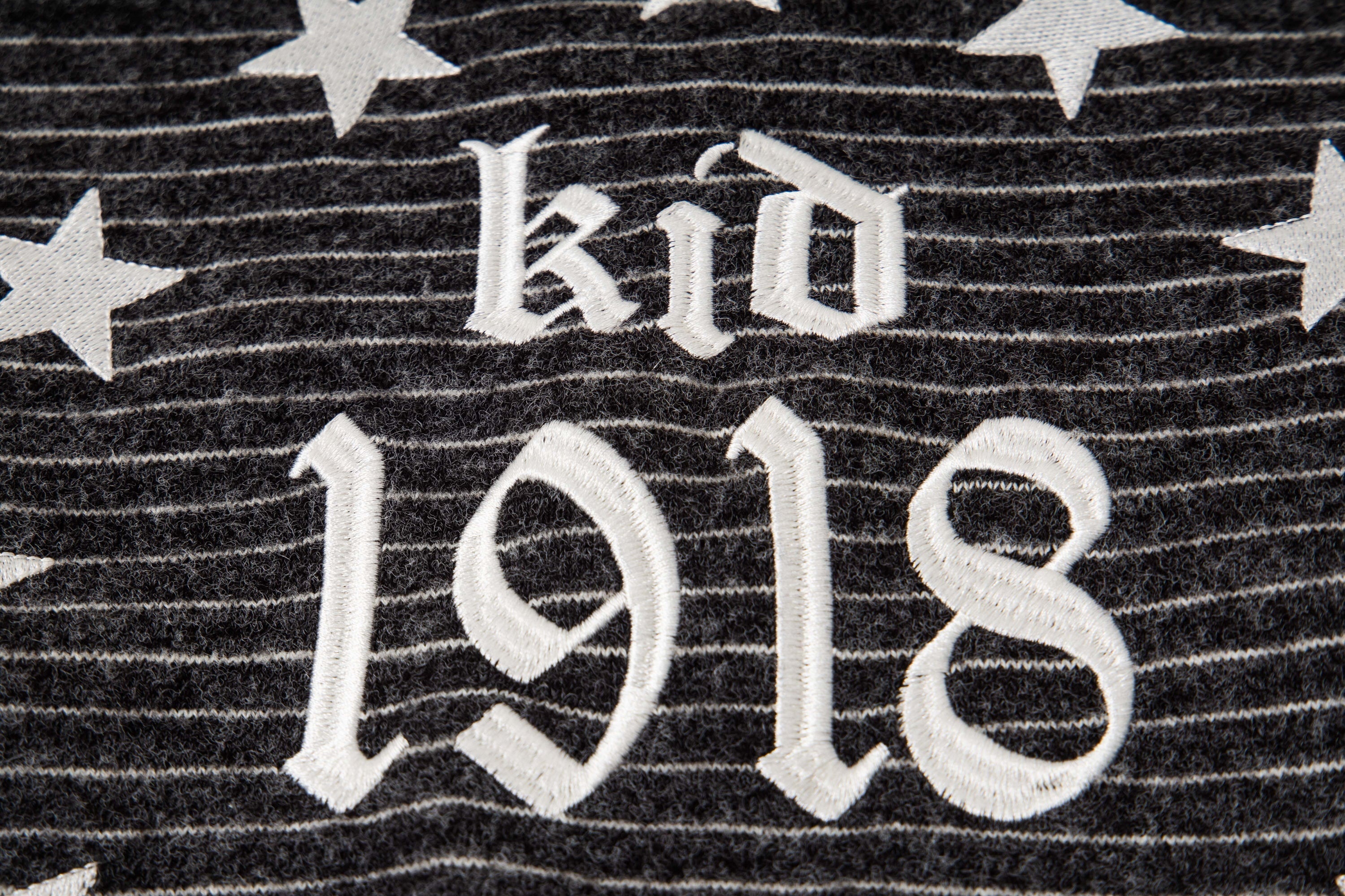 Battlekid Striped Knit Zip Hoodie | Vintage Athletic Style