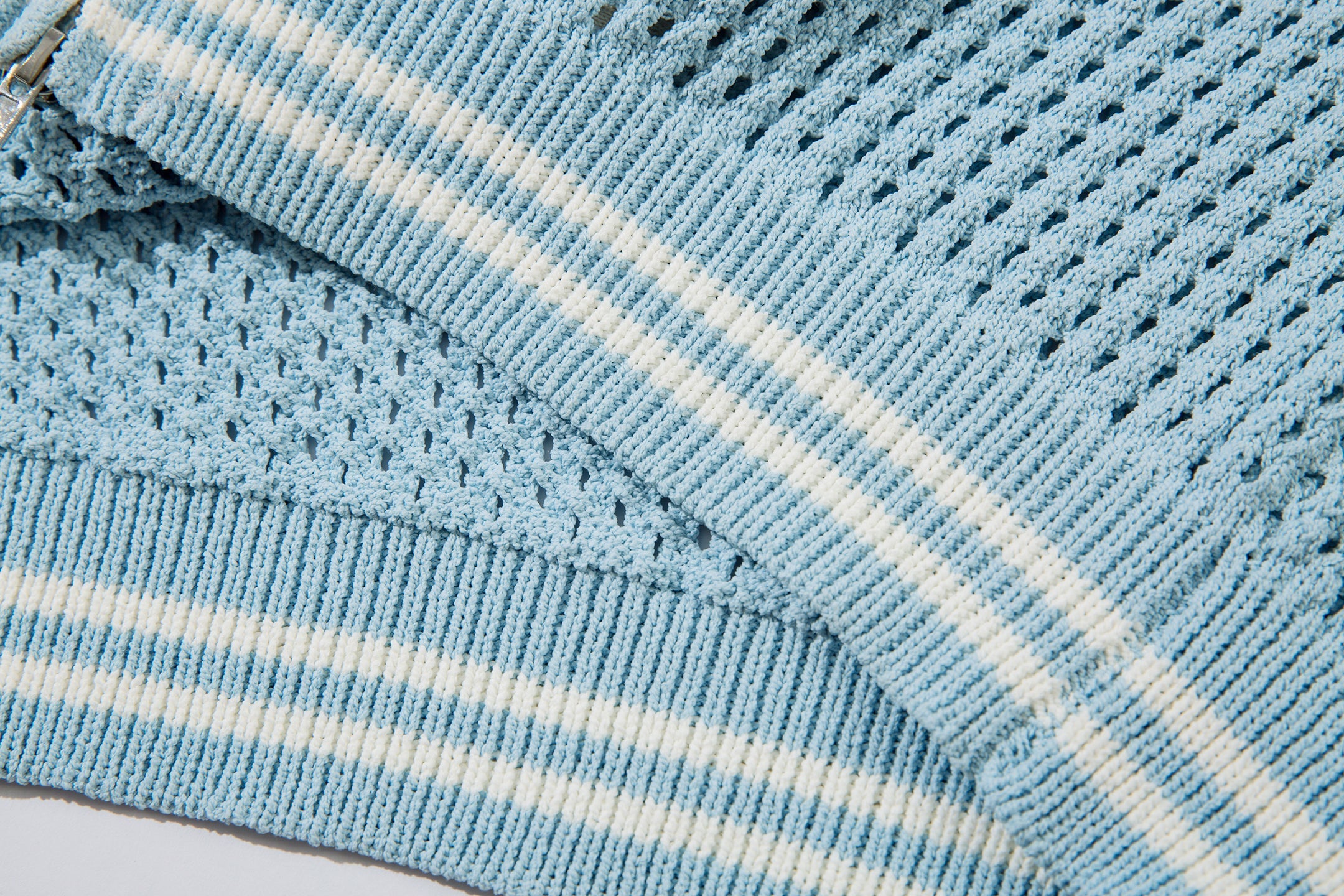 Omirad Mesh Varsity Knit Jacket | Streetwear Bomber