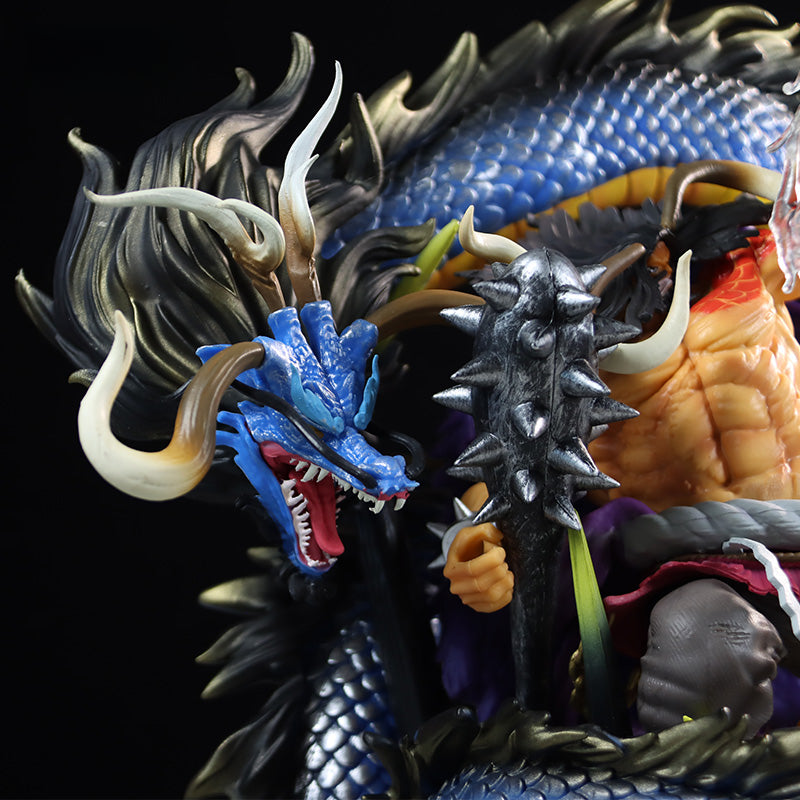 Kaido Action Figurine – 30cm with Dragon Form and Spiked Club, Limited Edition – One Piece Collectible