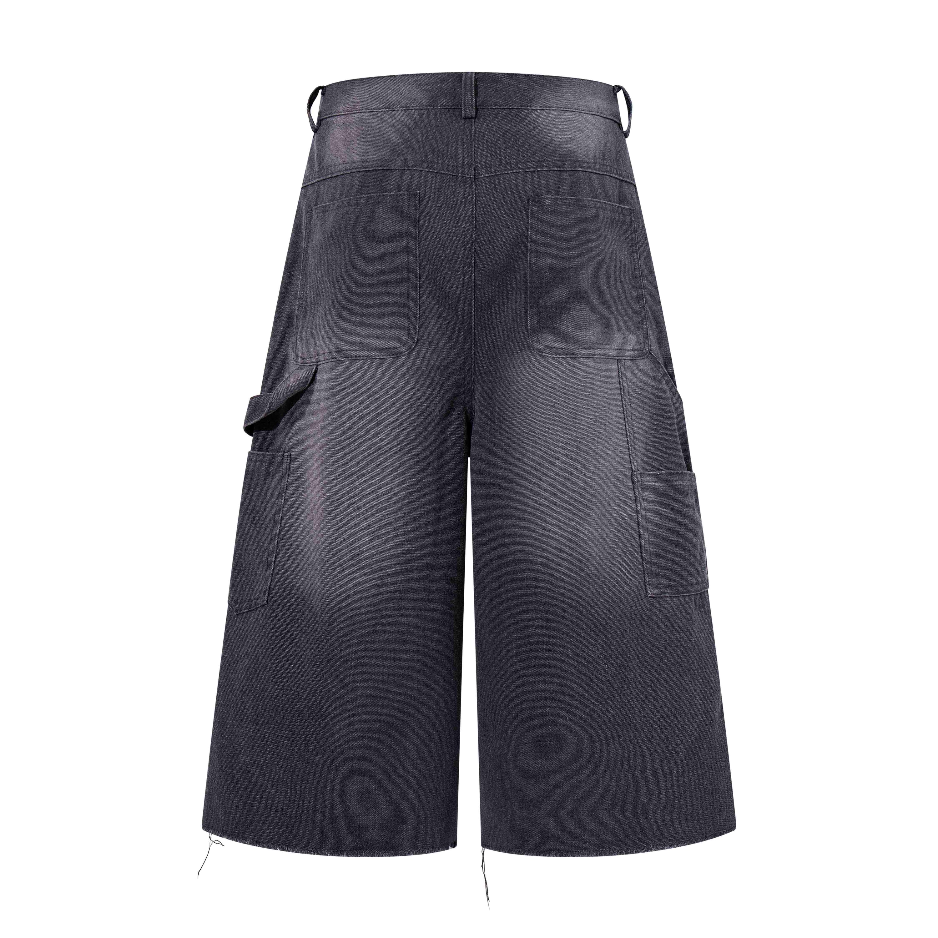 Vintage Graphic Denim Shorts | Wide-Leg Streetwear