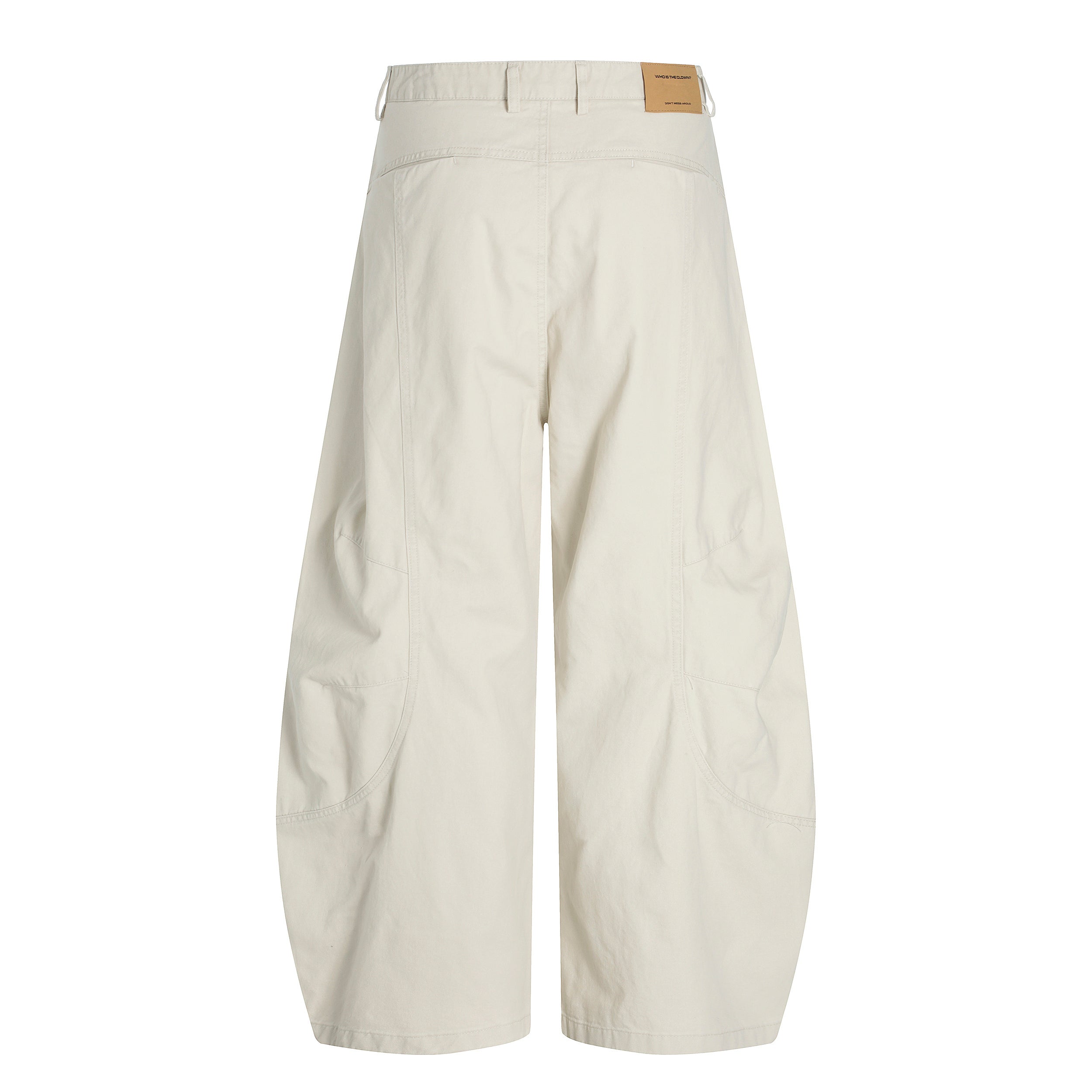 Sculpted Barrel-Leg Cargo Pants | Wide Silhouette Cotton
