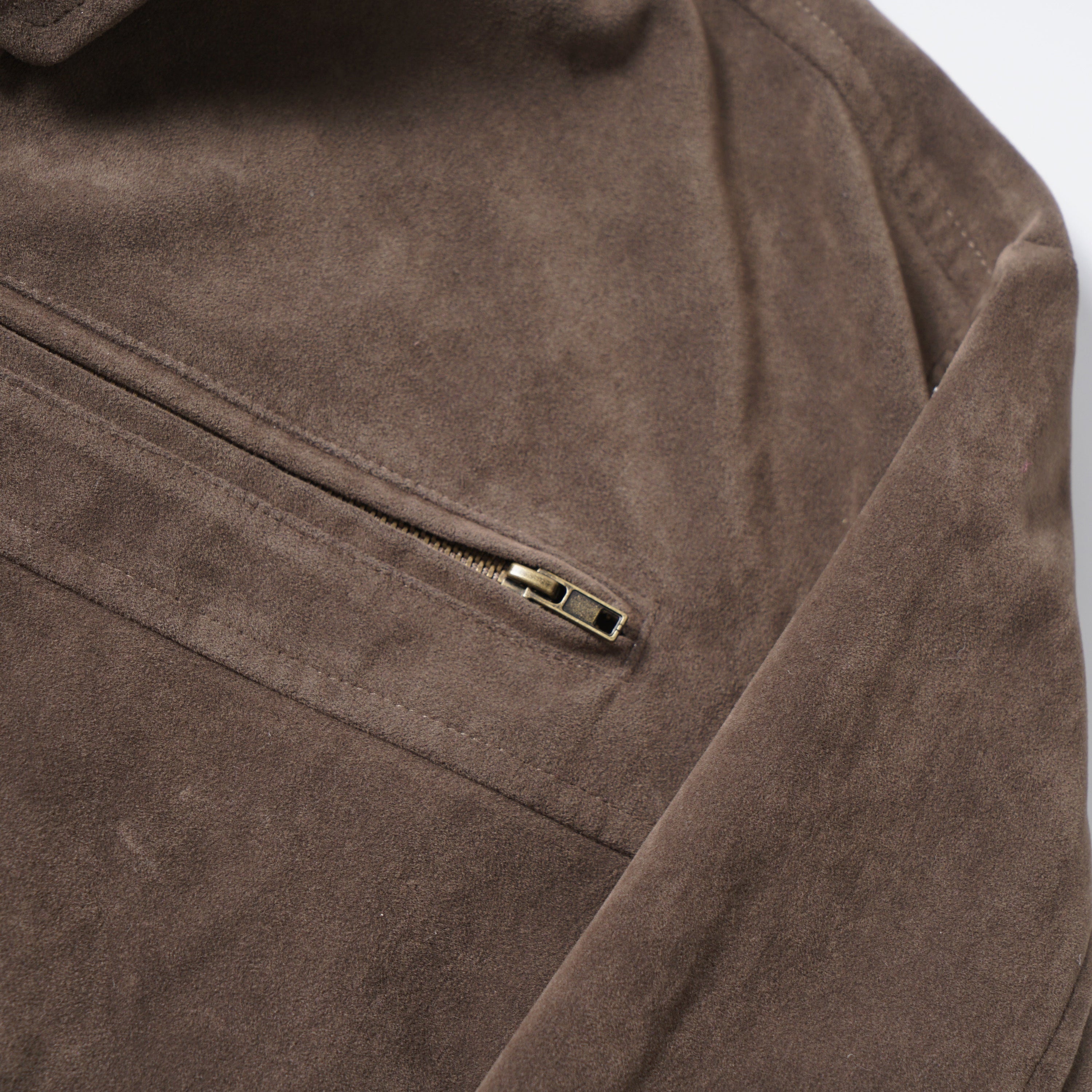 Omirad Vintage Toggle Zip Jacket | Washed Brown Workwear