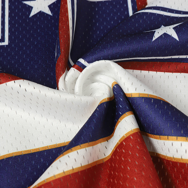 Stars Number Retro Football Jersey | Streetwear Mesh Top