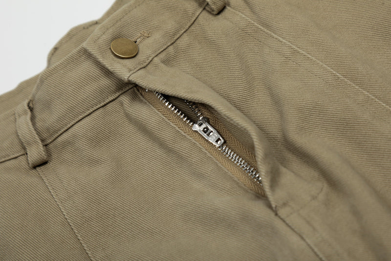 Vintage Arc-Pocket Balloon Pants | Wide-Leg Cotton Trousers
