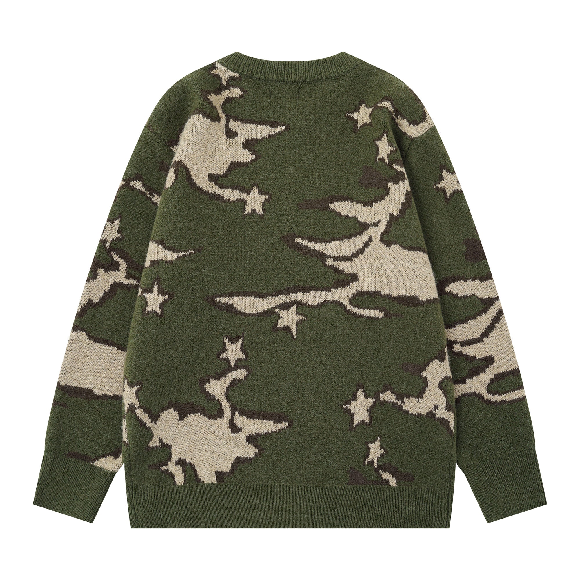 Omirad Camo Knit Sweater | Gothic Streetwear Pullover