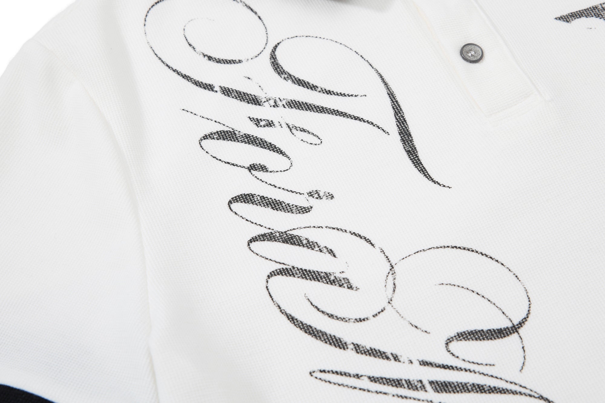 Gothic Star Skull Polo Shirt | Contrast Collar Streetwear