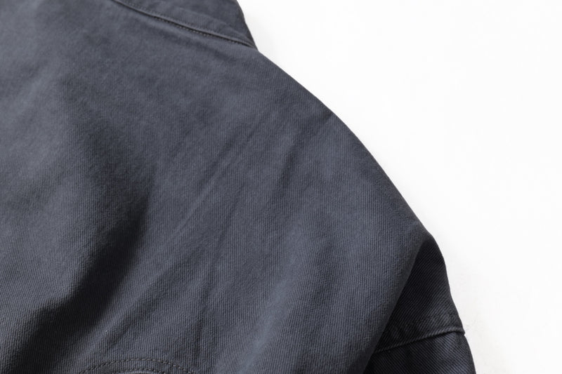 Washed Curved-Panel Bomber Jacket | Relaxed Fit Cotton
